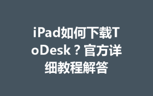iPad如何下载ToDesk？官方详细教程解答-ToDesk官方下载|远程桌面控制